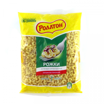 Макароны Роллтон рожки 400 гр