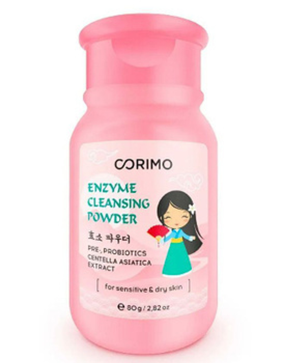 Энзимная пудра для умывания с экстрактом центеллы CORIMO Enzyme Cleansing Powder 80 г