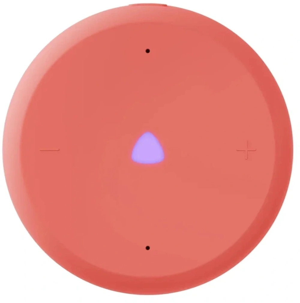 Умная колонка Yandex Станция Лайт 2 без часов Алиса coral 6W 1.0 BT/Wi-Fi 10м (YNDX-00028ORG)