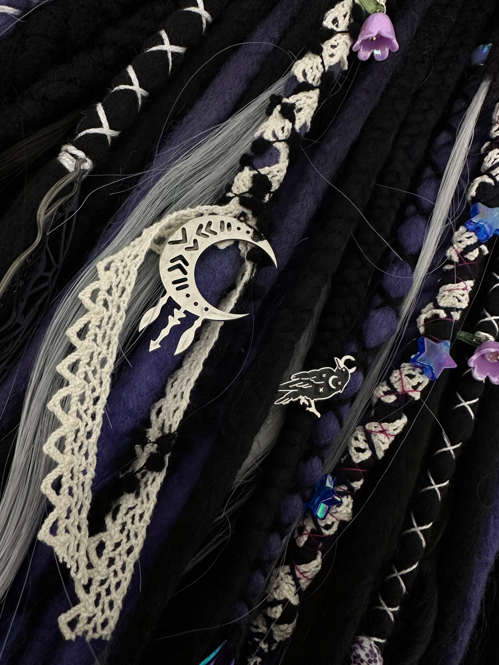 Войлочные дреды с кончиками из козы (Йеннифэр)