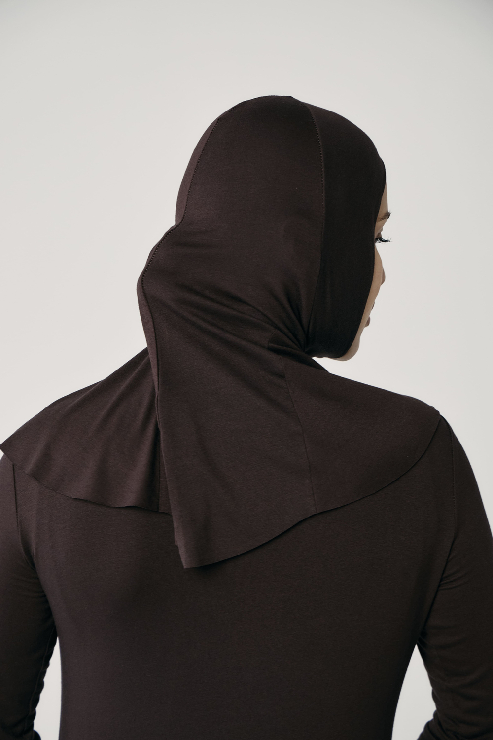 Балаклава без шва коричневая