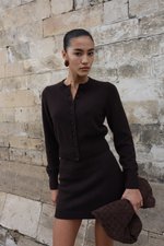 Костюм из шерсти и кашемира, Коричневый