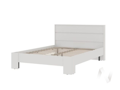 Кровать 1.4х2.0 КР 02 МС Хелен ЛДСП (белый/белый шагрень)