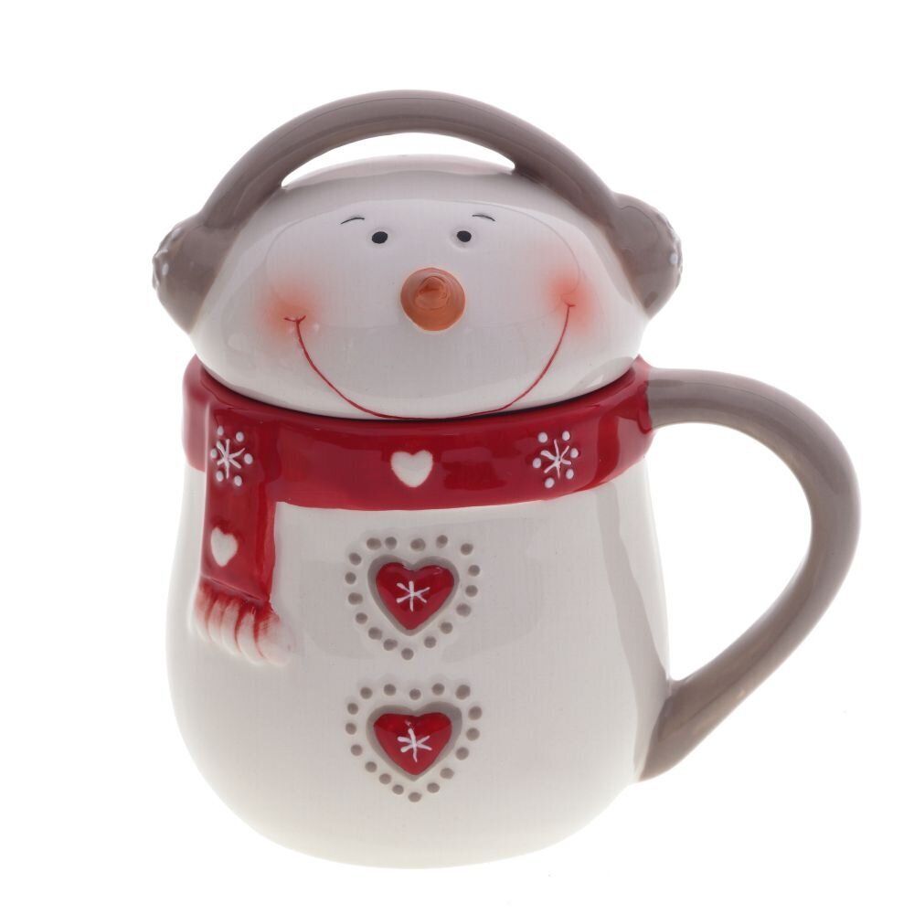 GAEM Кружка "Снеговик меломан", 400 мл, L13 W9 H15 см