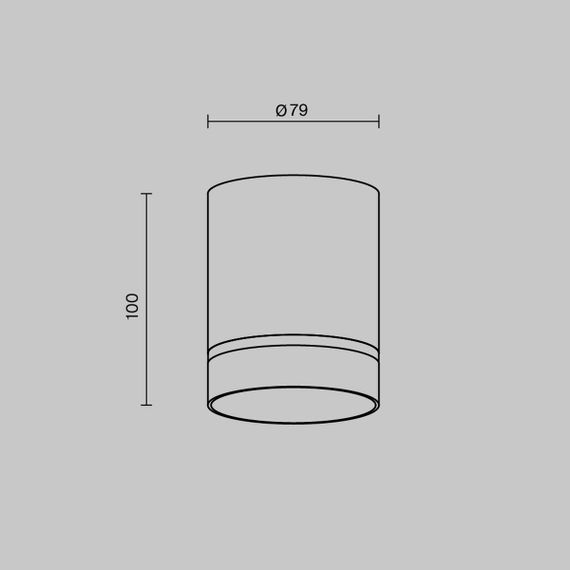 Потолочный светодиодный светильник Maytoni Technical Orlo C085CL-9W4K-B