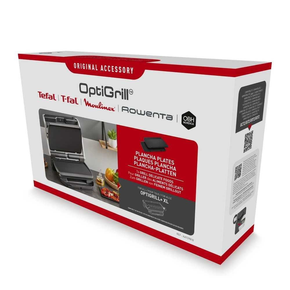Пластины планча Tefal XA729810 для гриля OptiGrill +XL