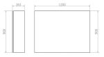 Блок настенный 1200 мм для MUMO12053.12055.120 матовый