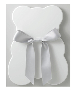 Тумба Erbesi Bubu 3 ящика белый с серой лентой