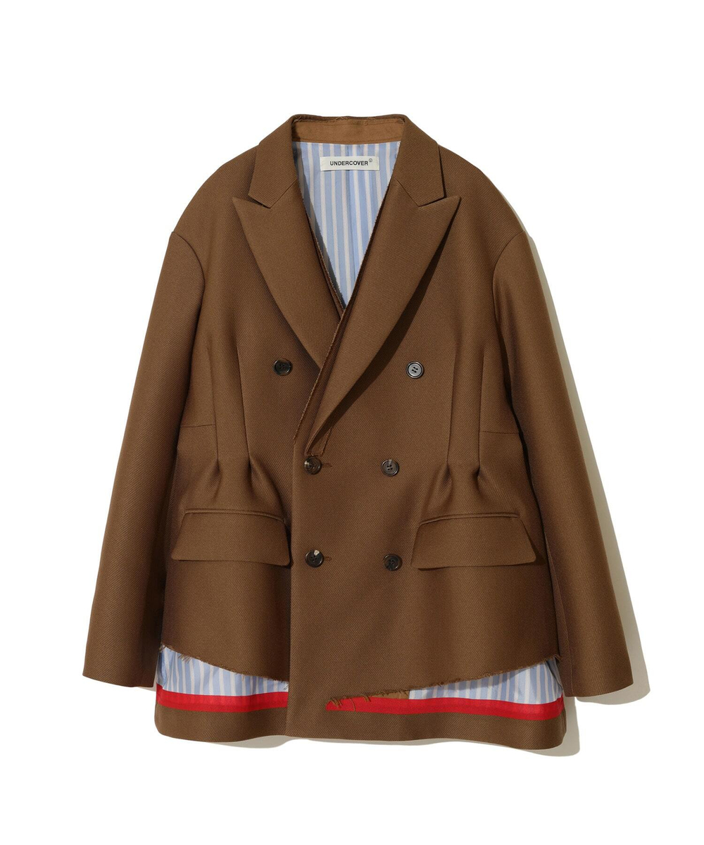 UNDERCOVER ЖАКЕТ КОМБИНИРОВАННЫЙ КОРИЧНЕВЫЙ