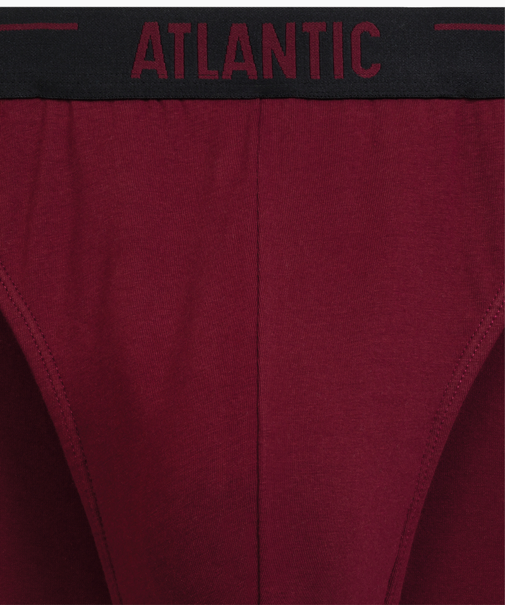 Мужские трусы слипы спорт Atlantic, набор 5 шт., хлопок, коричневые + графитовые + чёрные + фиолетово-серые + каберне, 5SMP-004