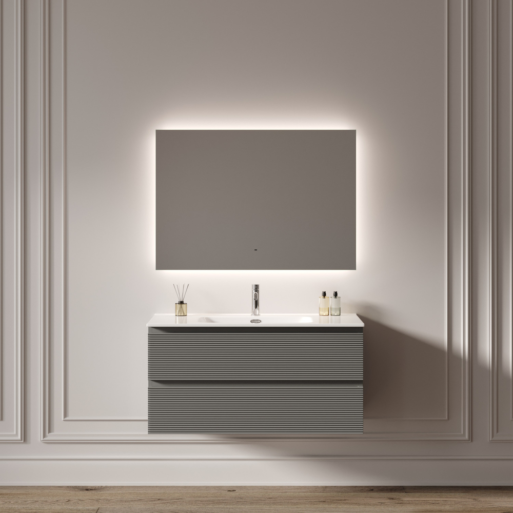 Зеркало для ванной комнаты SANCOS Square 2.0 900х700 led подсветка 2700K/4000K/5000K SQ2.900