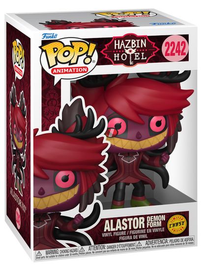 Фигурка Funko POP! Animation Hazbin Hotel Alastor w/Chase (2242) 90413 / Фигурка Фанко ПОП! по мотивам мультсериала "Отель Хазбин", Аластор (ЧЕЙЗ)