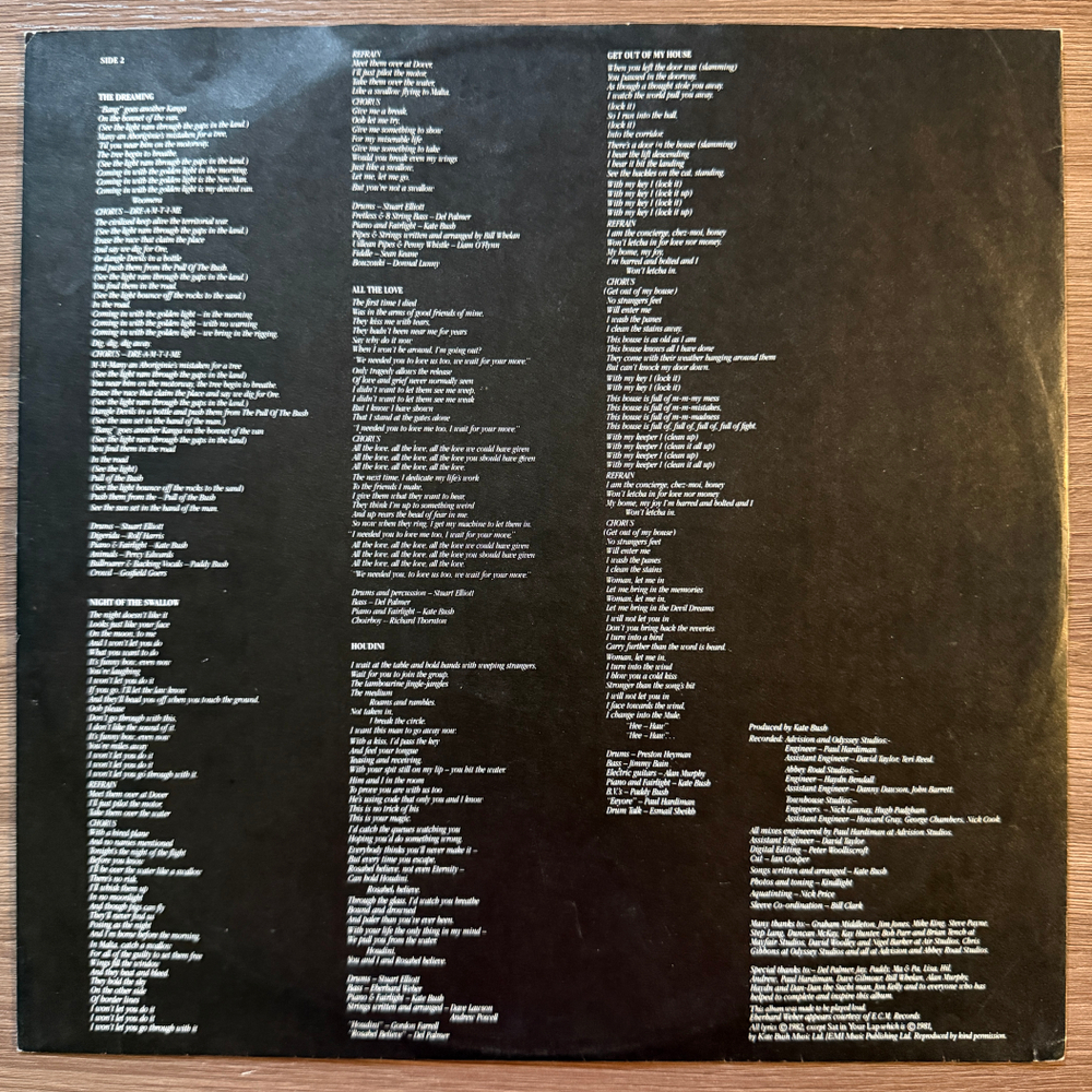 Kate Bush ‎– The Dreaming (Европа 1982г.)