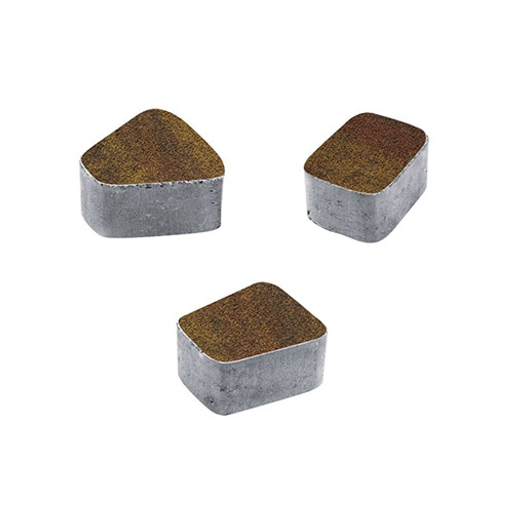 Тротуарная плитка КЛАССИКО (круг) - Листопад гранит Осень, комплект из 3 видов плит