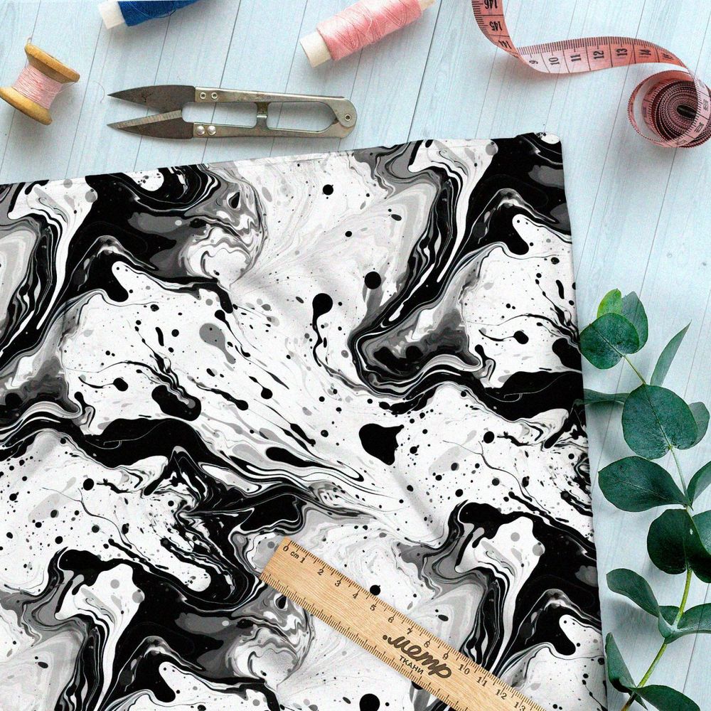 Ткань премиум габардин призрачные отражения