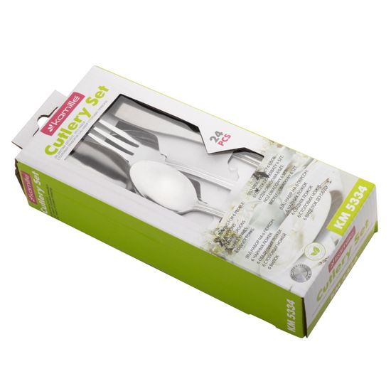 Набор столовых приборов 24 предмета Kamille KM 5334 из нержавеющей стали