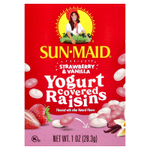Sun-Maid, Йогуртовый изюм, клубника и ваниль, 6 коробок по 28,3 г (1 унция)