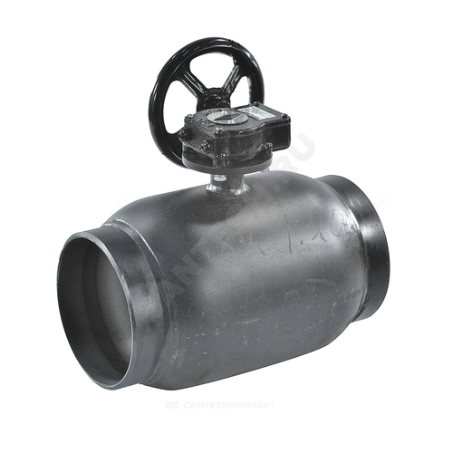 Кран шаровой сталь 11с67п Ду 250 Ру25 п/привар L=530мм с редуктором FORTECA 182.2.250.025