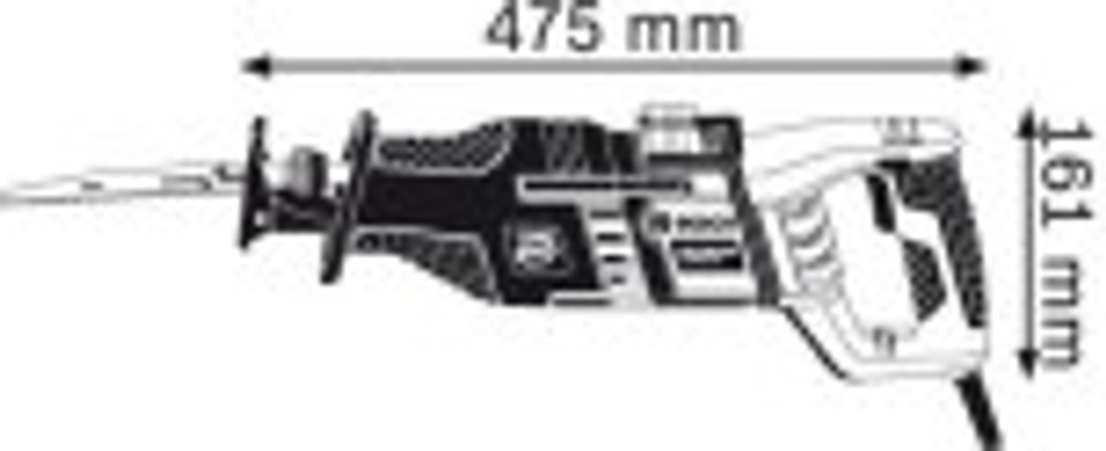 Пила сабельная сетевая BOSCH GSA 1300 PCE  060164E200 Кейс