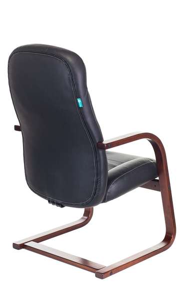 Кресло Бюрократ T-9923WALNUT-AV черный кожа полозья дерево