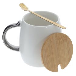 GAEM Кружка с крышкой и ложкой, 420 мл, L13 W9 H10 см, 2в.