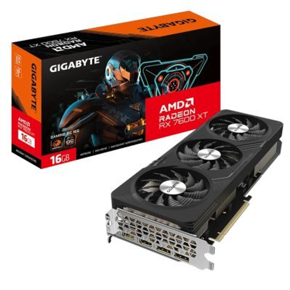 Видеокарта GigaByte AMD Radeon RX 7600 XT 16Gb GV-R76XTGAMING OC-16GD
