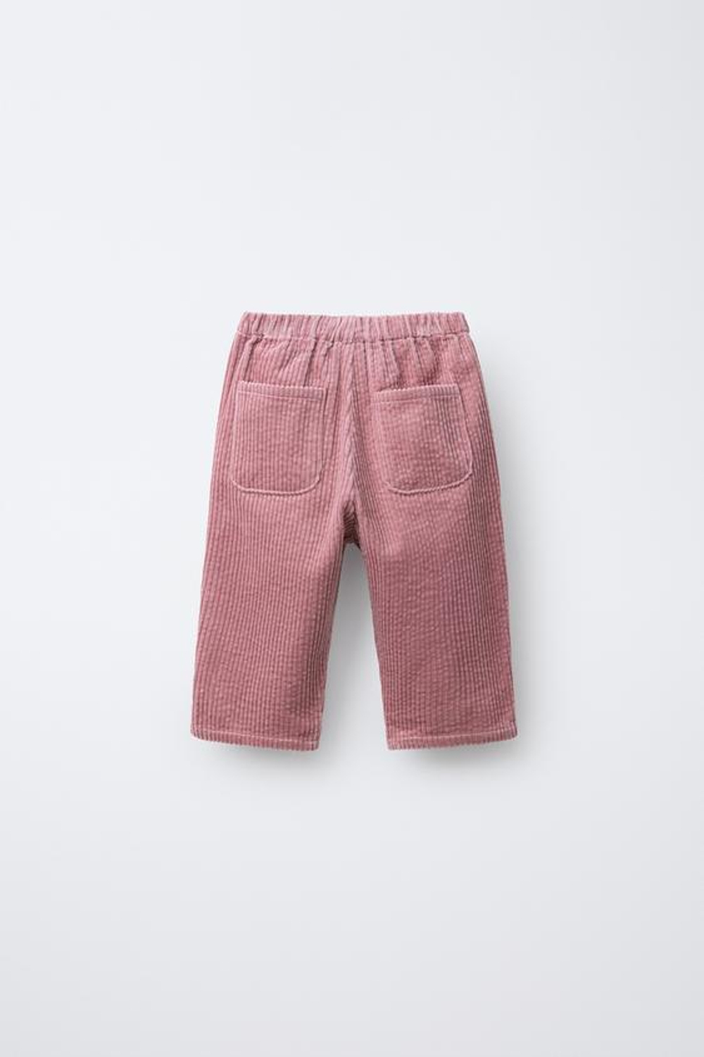 ZARA БРЮКИ ИЗ ПЛОТНОГО ВЕЛЬВЕТА, РОЗОВЫЙ