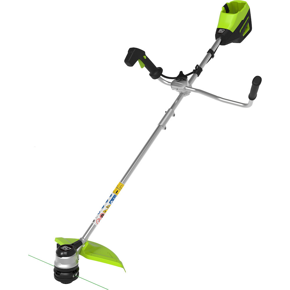 Триммер GREENWORKS GD60BCB 60V без акк и з/у велосипедная ручка   2108407