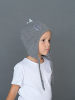 Шапка весенняя/осенняя вязаная ОРЕО (Пепельный)