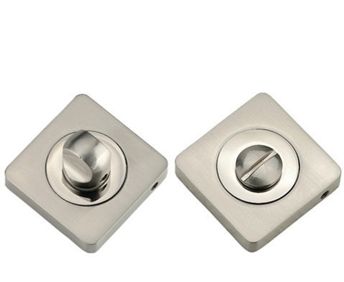 Завертка квадрат Тикс КВ ВК 05, цвет никель матовый/никель блестящий к ручкам Каттлея, Майори, Вито, Эриче (гарантия - 12 месяцев)