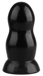 Черная гладкая анальная втулка - 15,5 см. (Цвет: черный)