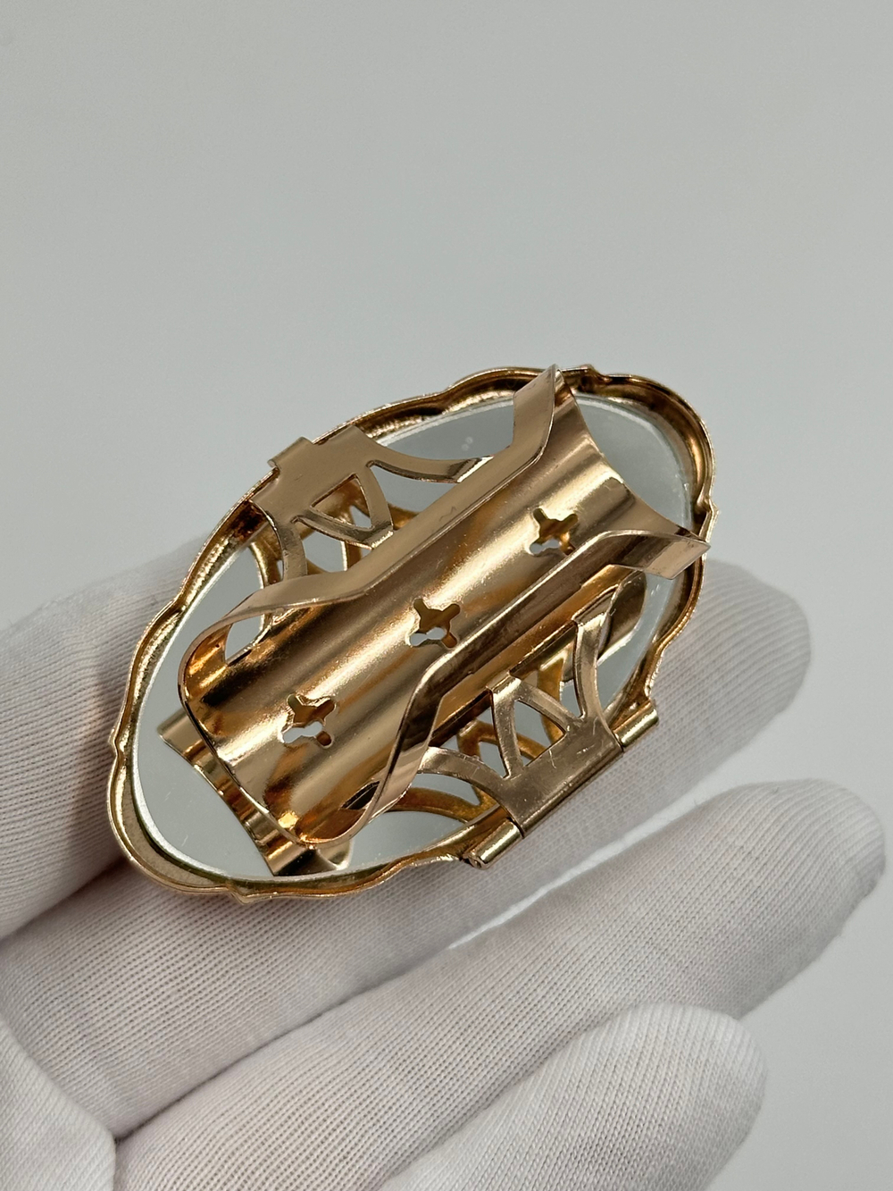 Футляр для помады с текстильной вставкой