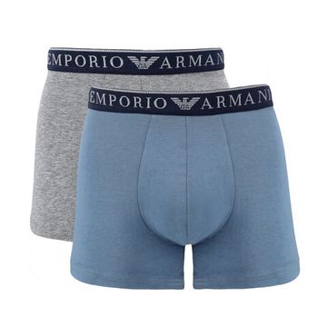 Набор мужских трусов хипсов 2в1 (серый, серо-голубой) Emporio Armani 111769_4F720 15349