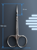 Профессиональные маникюрные ножницы для кутикулы Exclusive 20/1 (magnolia)