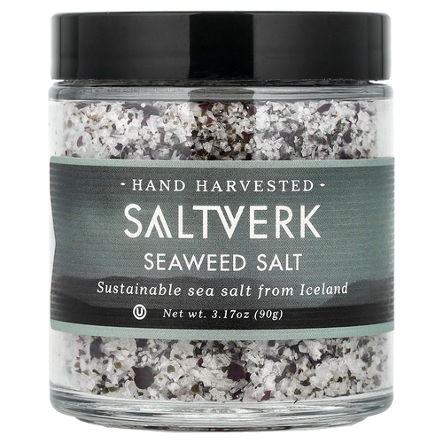 Saltverk, соль из морских водорослей, 90 г (3,17 унции)