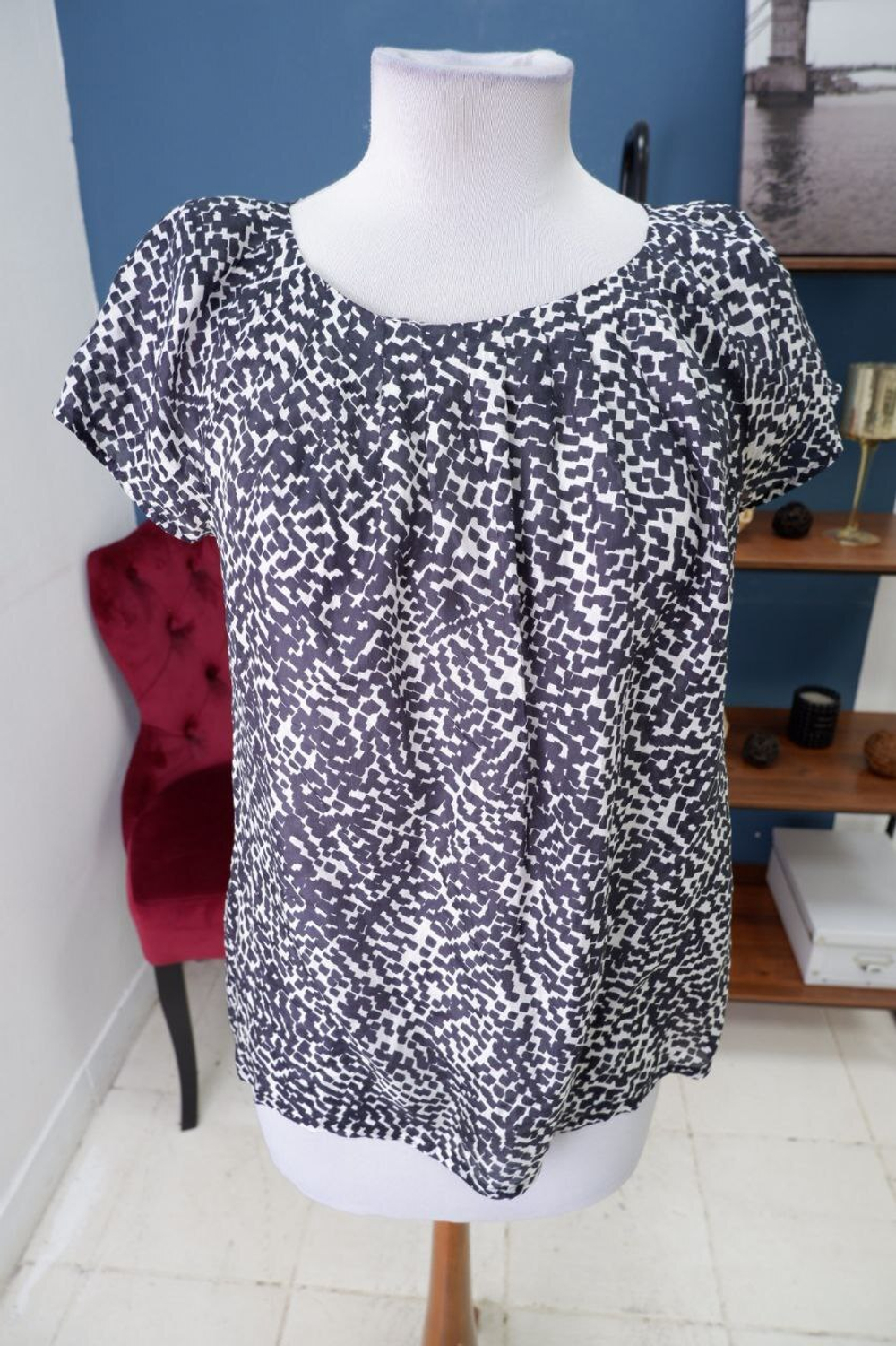 Блузка Tatuum  с принтом 42 размер