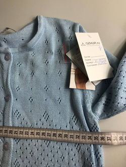 Кардиган для девочки нежный, 50% шерсти в составе на рост 146, новый