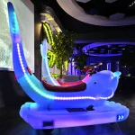 Прокатный аттракцион «Световой дельфин» Электромобиль (съемный хвост)