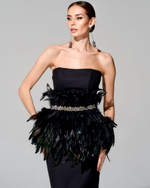 Баска "Жар-птица" с вышивкой ручной работы