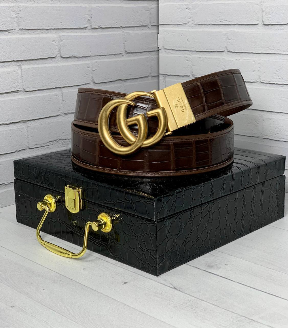 Ремень Gucci из кожи крокодила, арт. 474498789