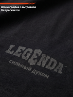 Футболка хлопковая классическая LEGENDA 3D Logo черная