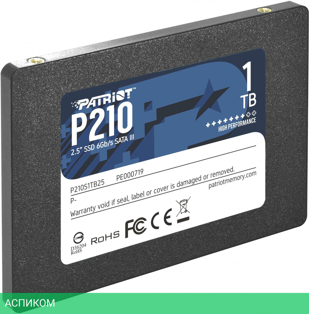 SSD диск Patriot P210S1TB25