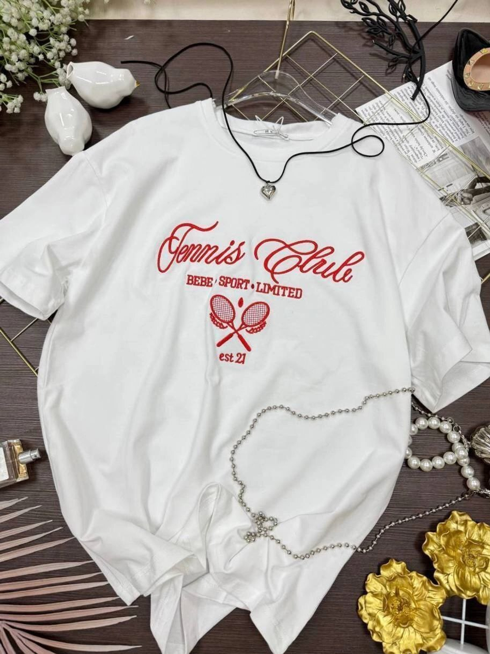Футболка с вышивкой Tennis clube