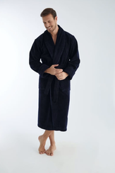 Халат мужской бамбуковый 1330 синий Nusa Турция