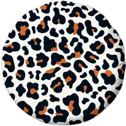 Шар (18""/46 см) Круг, Анималистика, Пятнистый окрас, Леопард, 1 шт. Е002