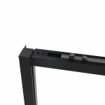 Душевой уголок Vincea Slim Soft VSR-1SS8011CLB 110х80 стекло прозрачное/профиль черный