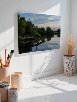 Картина на стену 40 X 50 Пейзаж речка