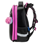 Ранец BRAUBERG SHINY, 2 отделения, с брелком, "Smiling cat", 38х28х14 см, 272040