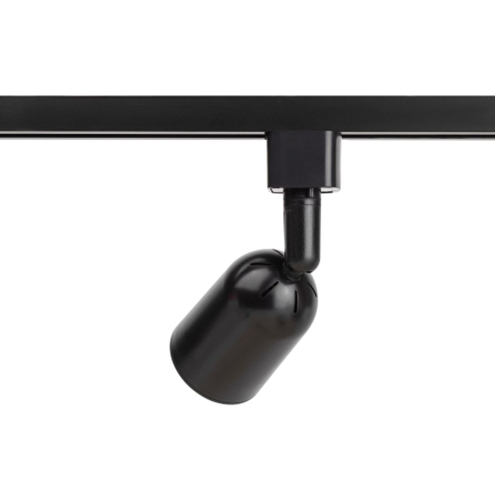 Трековый светильник однофазный ЭРА TR41-GU10 BK под лампу GU10 черный | Однофазные светильники под лампу