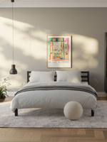 Кровать двуспальная 180х200 Тарва из массива сосны с основанием, серая